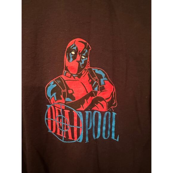 Disney Marvel Neff Collaboration Deadpool X-Force Black Tee L - Picture 5 of 5